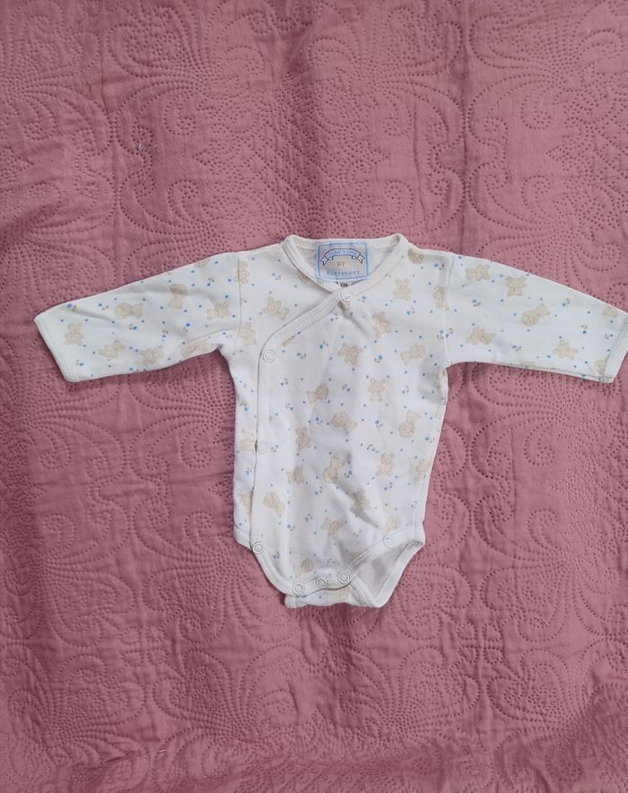 Lot de 2 bodies manche longue bébé naissance 50 cm 
Baby's line by kitiwatt - photo numéro 2