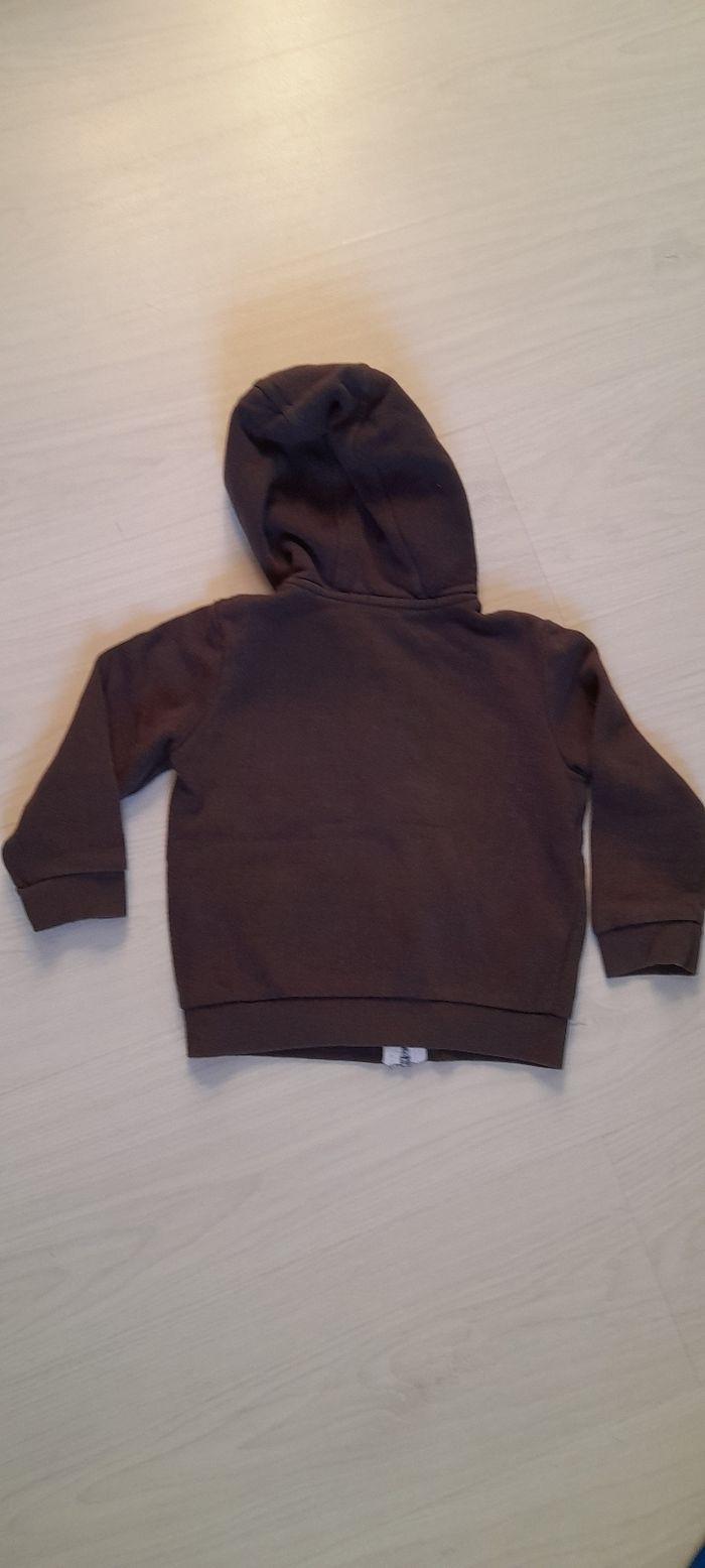 Sweat zippé à capuche T 4 ans - photo numéro 3