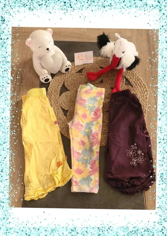 Lot pantalons 12 mois