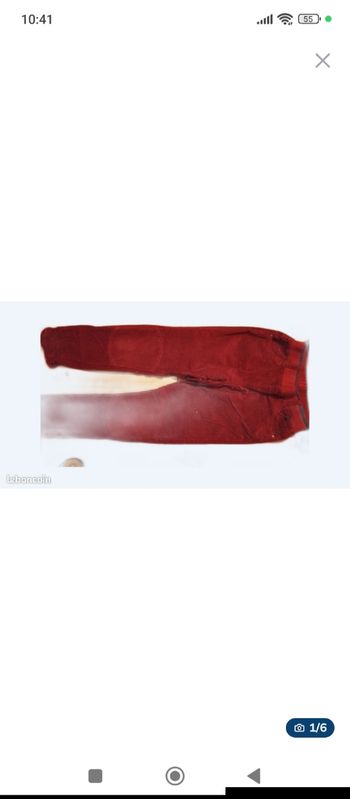 Pantalon velours sergent major