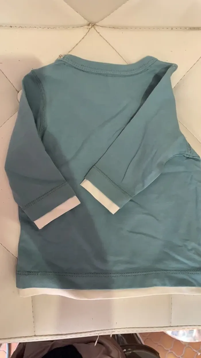 Tee-shirts manche longue 1-2 mois - photo numéro 3