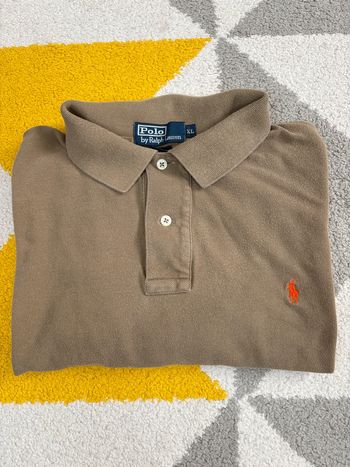 Polo Ralph Lauren | Kaki logo brodé orange | Taille XL