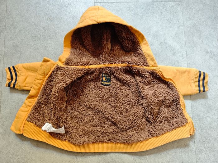 9/12 mois (74 cm) - sweat à capuche molletonné doublure peluche (tape à l'oeil) - photo numéro 2