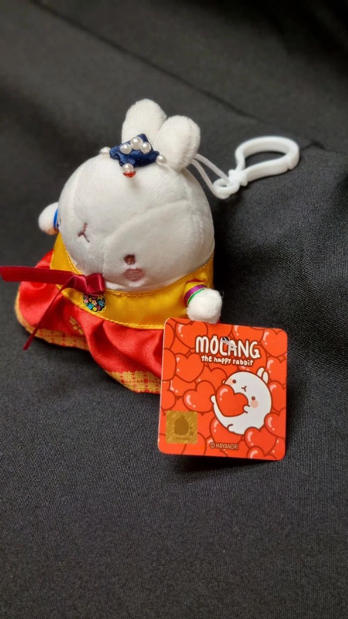 Peluche Molang Tenue Coréenne Hanbok Keychain - Corée du Sud - photo numéro 2