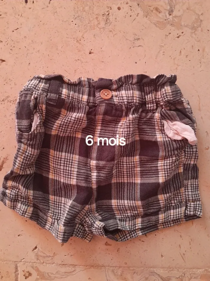 Short fille 6 mois