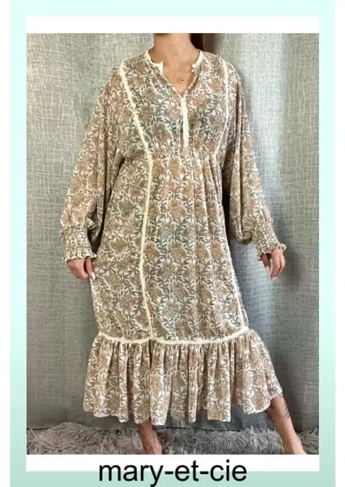 SOLDÉ - Robe bohème longue taille S/M - last queen - photo numéro 5