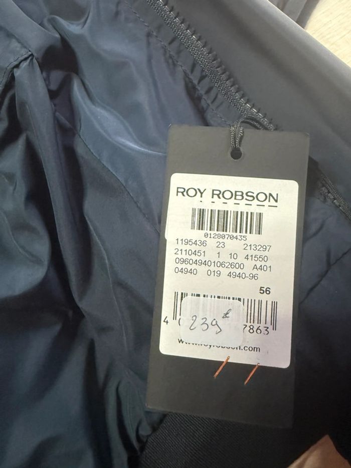 Roy robson - Veste coupe-vent, Bleu marine, taille 56 (XL) - photo numéro 5