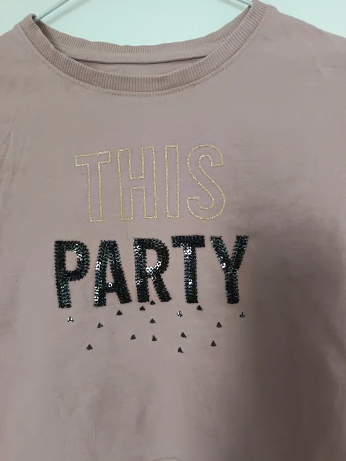 Top haut t-shirt manches longues fille rose Kiabi taille 3 ans - photo numéro 3