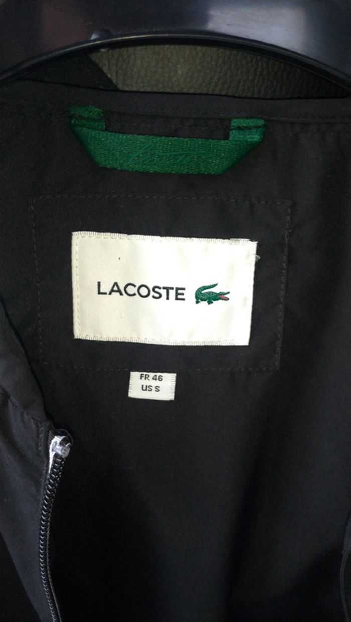 Veste Lacoste Sport Full Black Deperlante - photo numéro 3