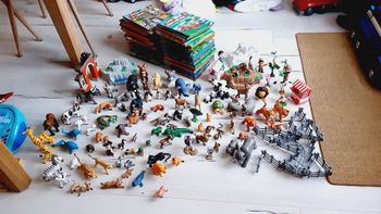 Collection complète Livres enfants et figurines animaux Mes animaux du zoo RBA