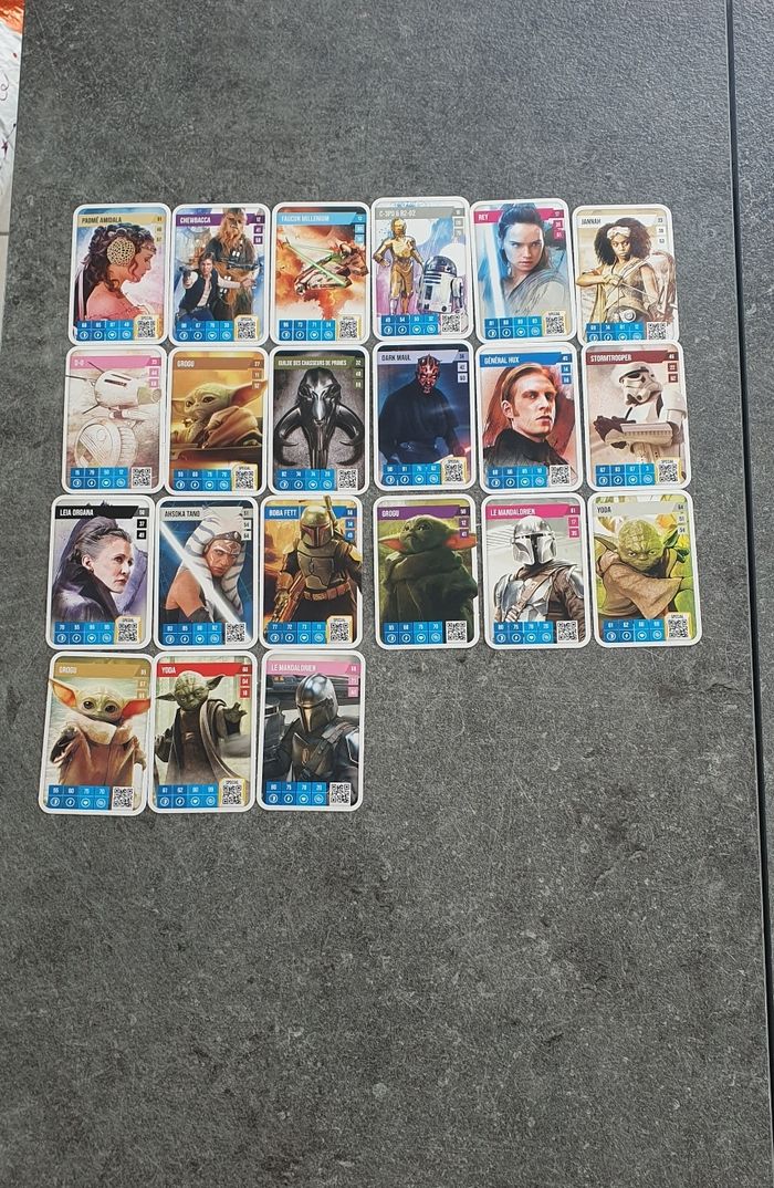 Cartes Star Wars Auchan