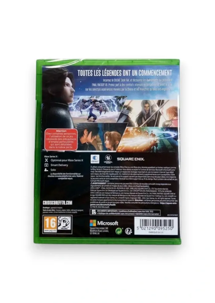 Jeu Crisis Core Final fantasy 7 Reunion Xbox One Series X - photo numéro 2