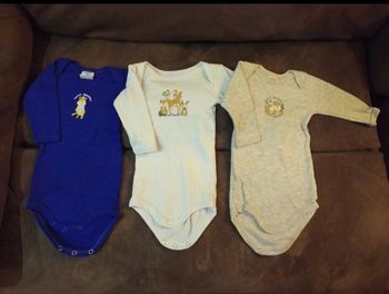 Lot de 3 bodies manches longues Petit Bateau