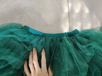 Jupe tutu vert émeraude