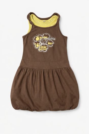 Robe, 6 ans. Motifs argentés. Printemps / été.