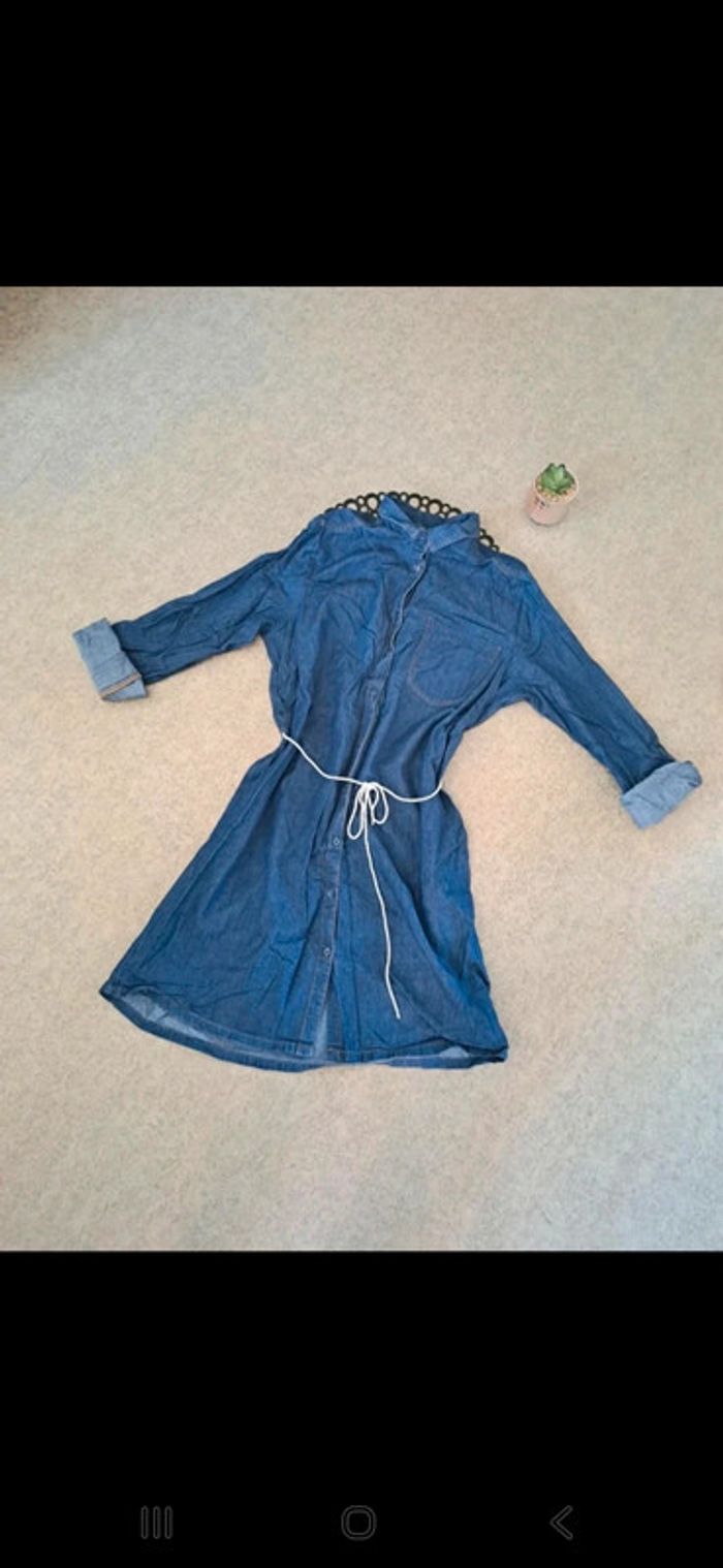 Robe légère en jean in extenso taille 40