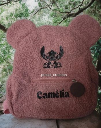 Sacs a dos pilou-pilou rose stitch 