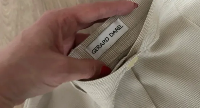 Gerard Darel, pantalon jambe évasé fluide, beige, femme, taille 42 - photo numéro 4