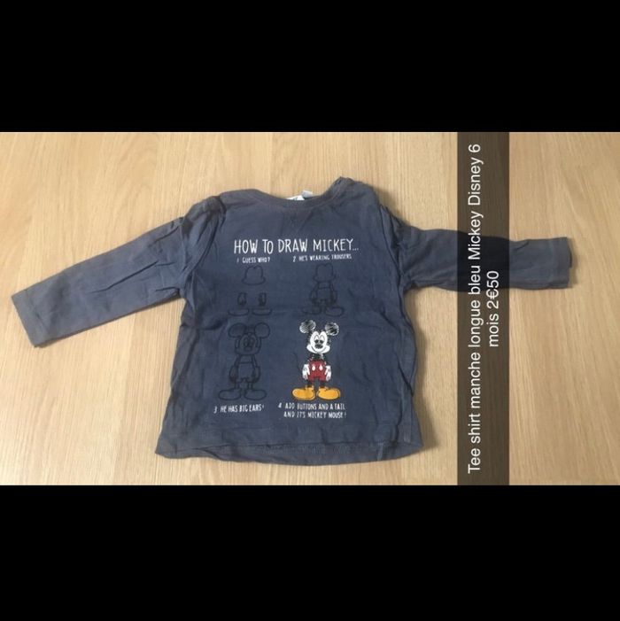 Tee shirt manche longue disney