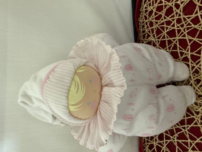 Doudou Poupée Chiffon lutin blanc Corolle Vintage - photo numéro 5