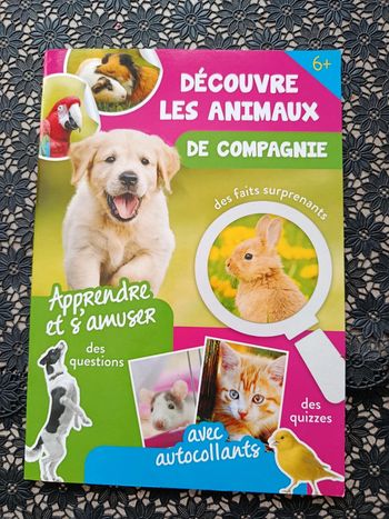 Cahier d'activités animaux de compagnie