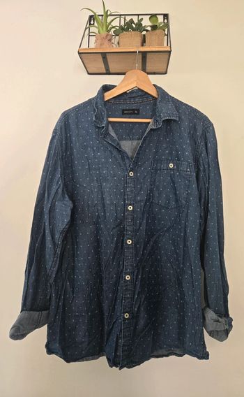 Chemise bleu a motif NPO Taille XL