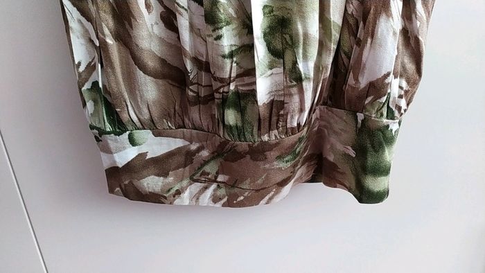 Top bustier M vert marron bon prix strass - photo numéro 4