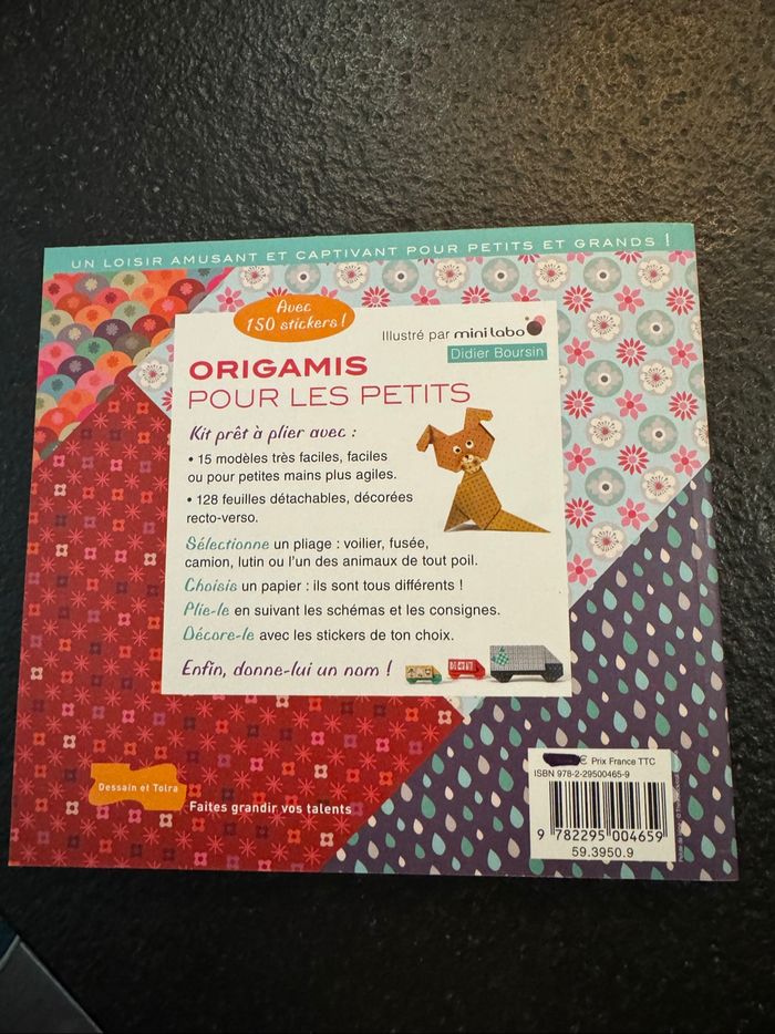 Livre « origamis pour les petits » neuf - photo numéro 2