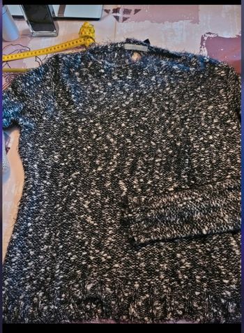 Pull gris chiné a poil A.Thiery T40