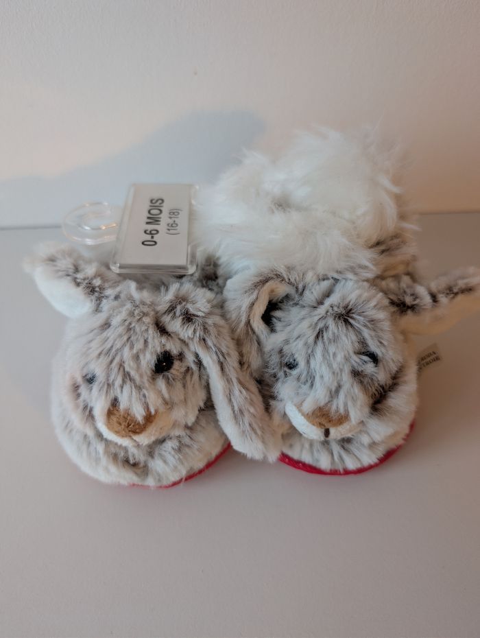 Chaussons Lapin 0-6 mois (taille 16-18) - photo numéro 2