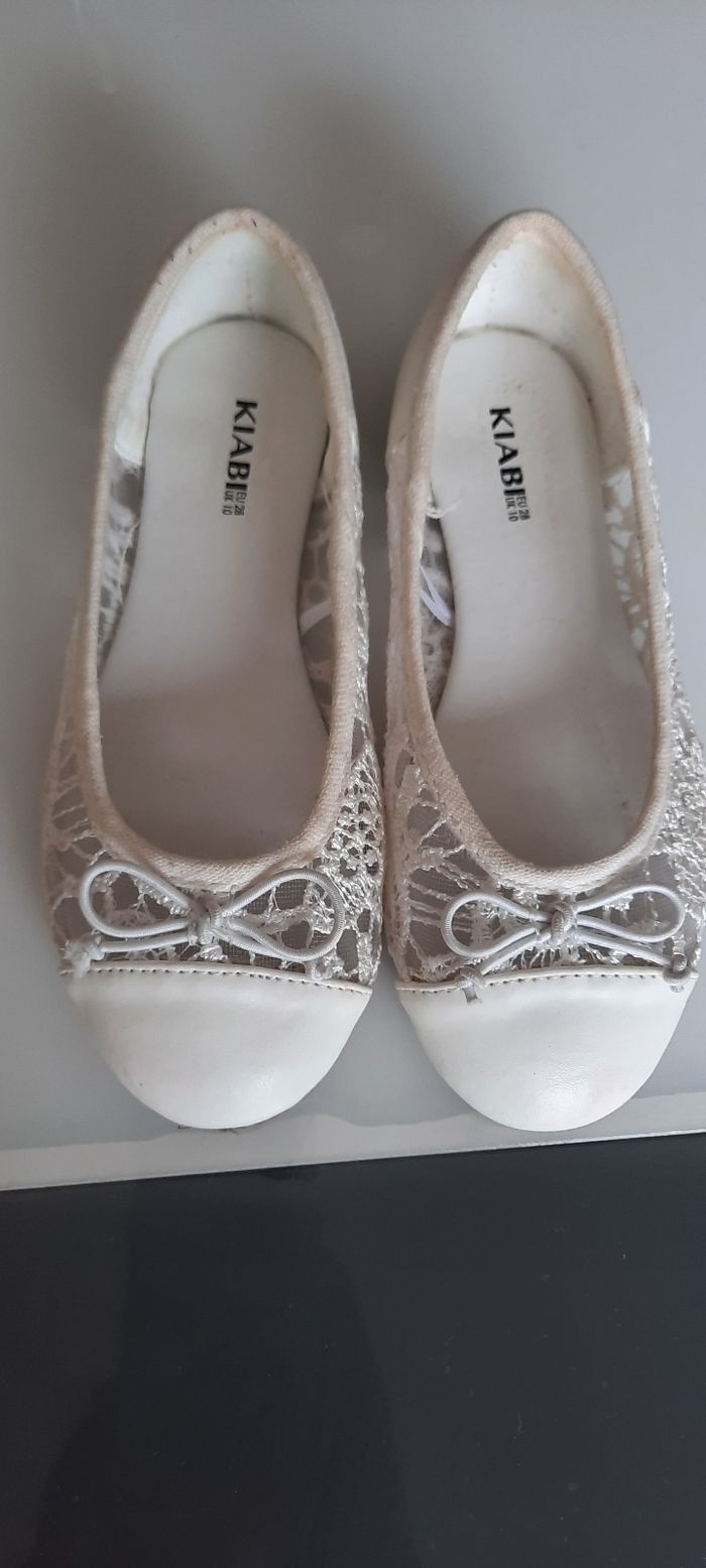 Chaussures blanc-creme