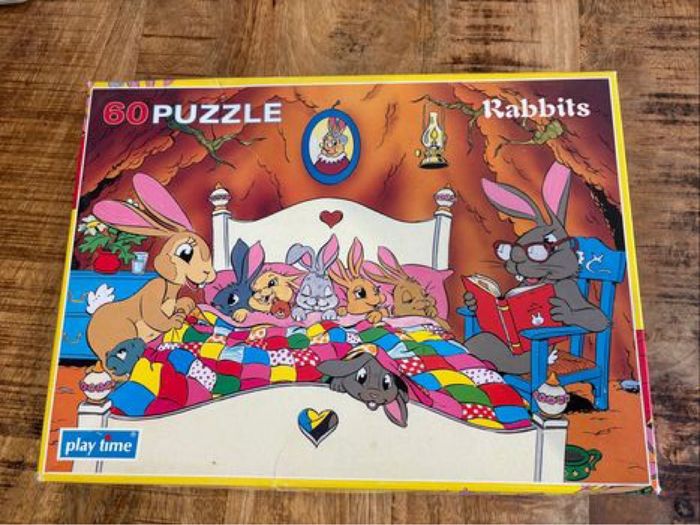 Puzzles vintage lapins - photo numéro 4