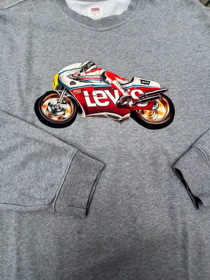 Pull levi’s vintage gris taille S - photo numéro 4