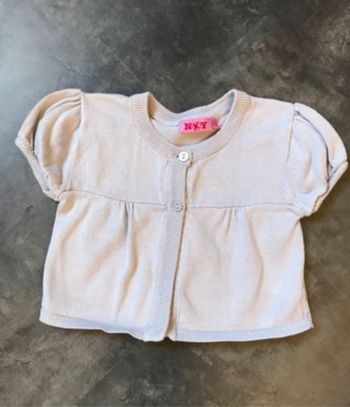 Gilet court gris perle 6 Ans kiabi