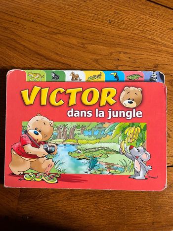 Livre cartonné Victor dans la jungle