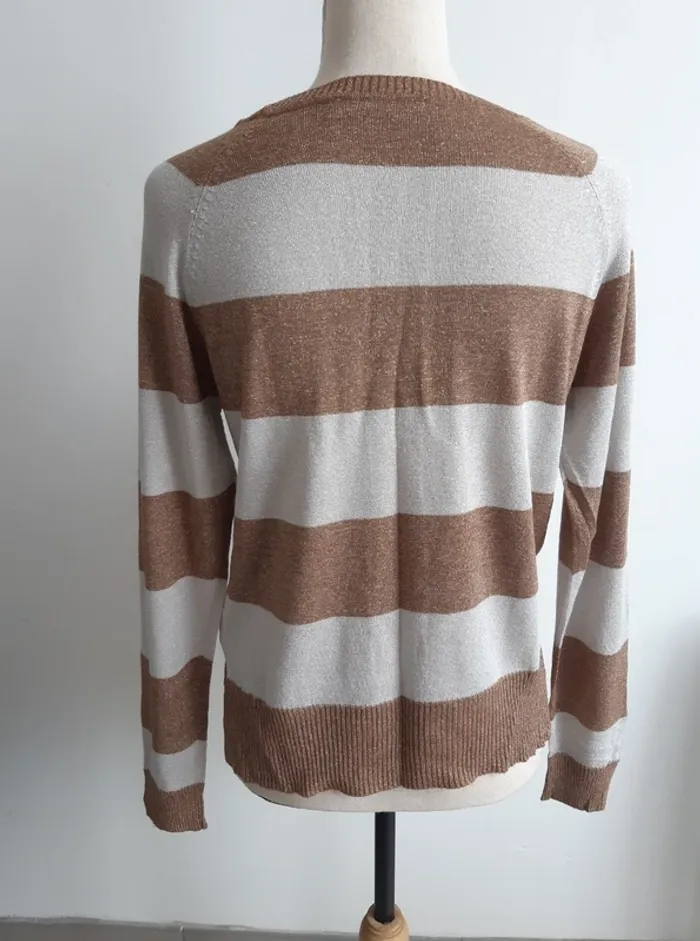 Pull fin rayé 3 Suisses T38/40 - photo numéro 5