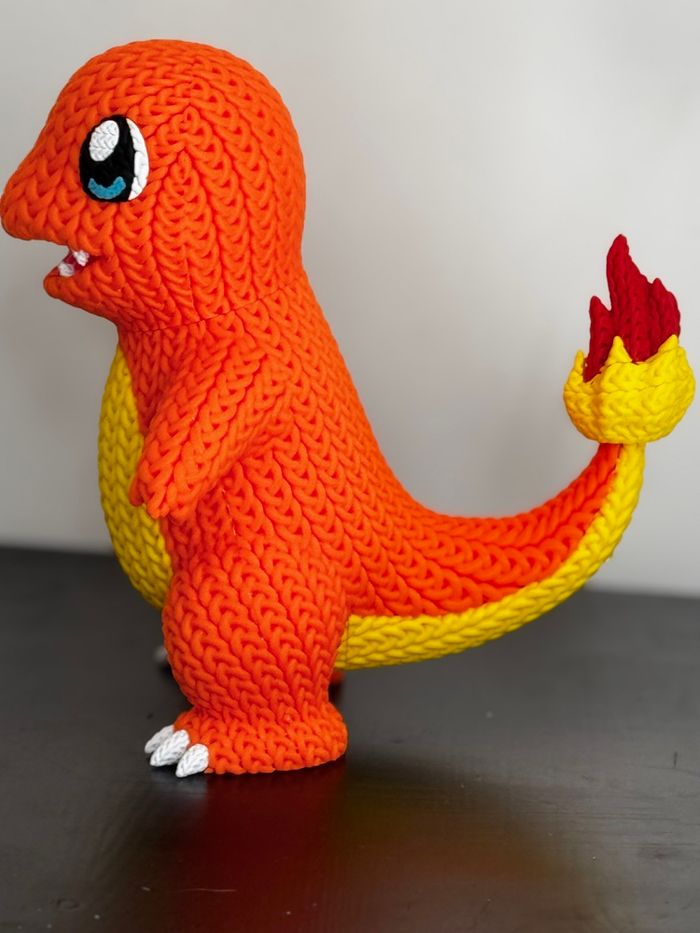 Figurine Pokémon, Salameche version tricoté - photo numéro 3