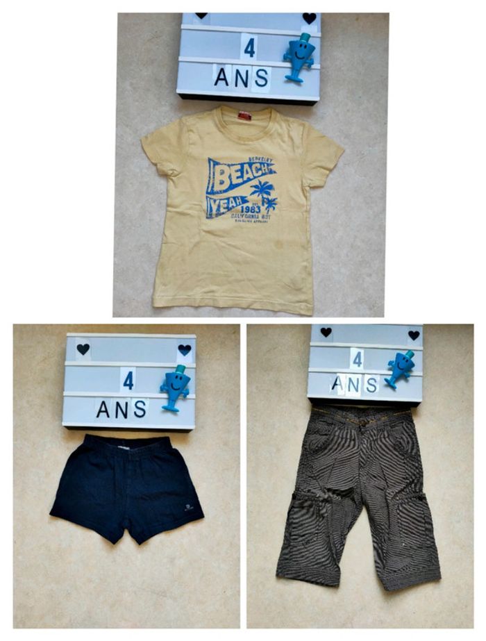 Lot vêtements garçon 4 ans été