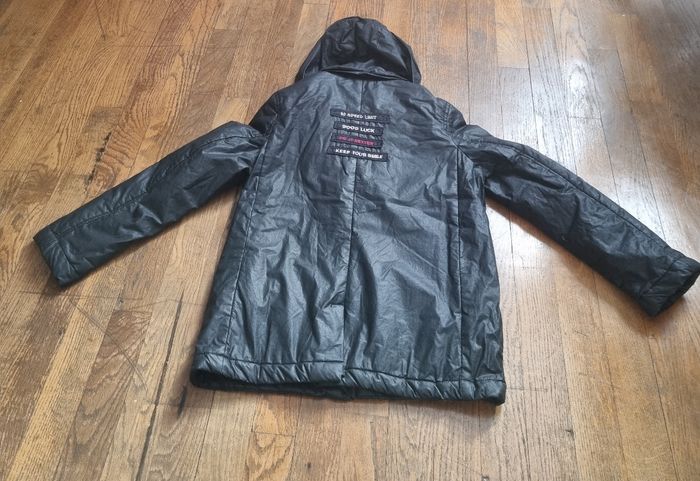 manteau parka noir Ikks taille 10 ans - photo numéro 5