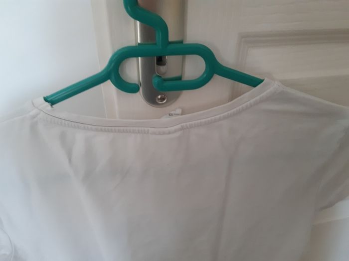 Tshirt blanc manches courtes/ Zara / taille 13-14 ans - photo numéro 6