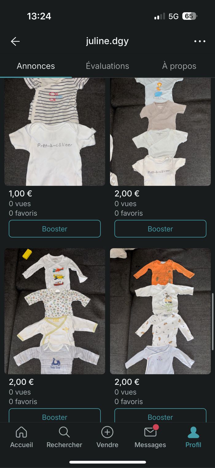 Lot vêtement bébé garçon 1 mois - photo numéro 2