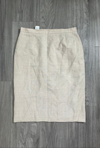 Jupe en lin beige crème Gérard Pasquier Vintage T40 L