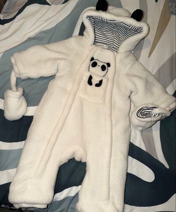 Combinaison pilote + moufles 18 mois