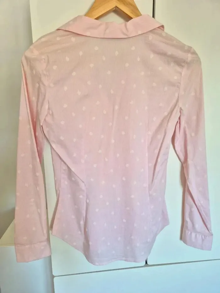 Chemise ZARA cintrée rose poudré à rayures 
🌸 Taille S 36 - photo numéro 6