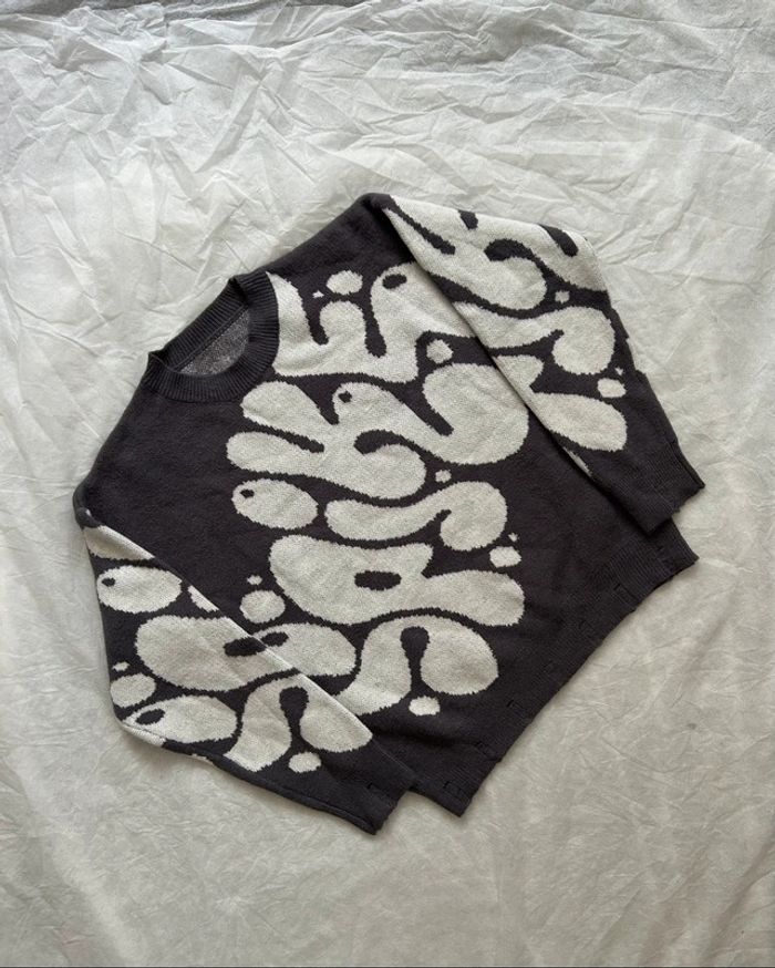 Pull Gris Vintage Taille M