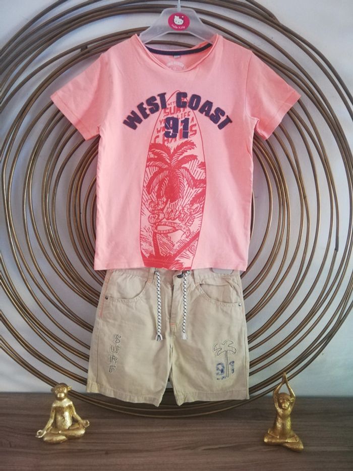 Tshirt+ Short la compagnie des petits T5ans