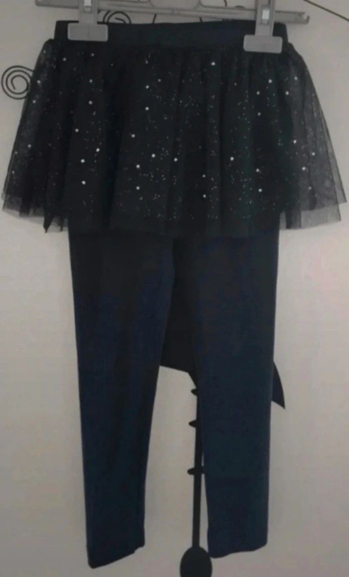 Legging jupe en tulle avec étoiles argentées Lupilu taille 5-6 ans - photo numéro 2