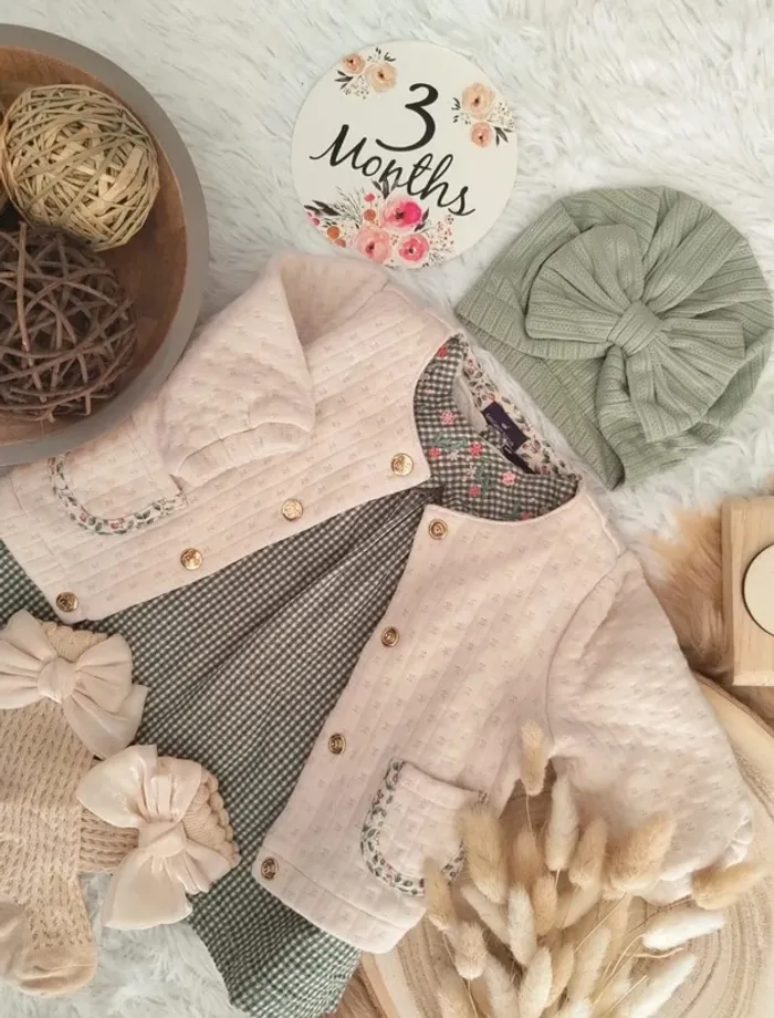 Ensemble complet 5 pièces sergent major fille 3 mois 🎀 - photo numéro 3