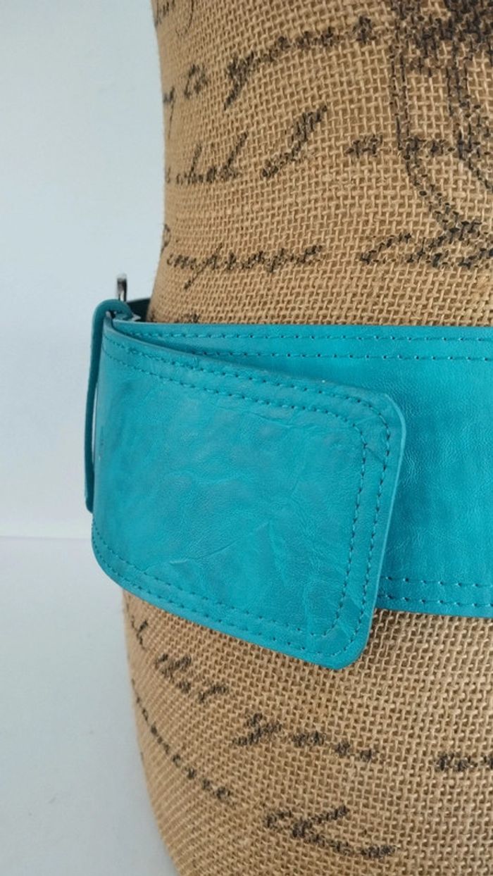Ceinture large bleu 100 cm femme - photo numéro 7