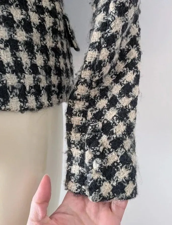 Veste blazer en laine mohair soie - IRIE - taille L - photo numéro 4